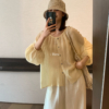 秋上新！現貨+預購 超美色系可選透氣舒服日系小衫