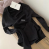 現貨 火爐瘦瘦Tee（多色囤）簡約日常百搭加厚抓絨U領打底衫