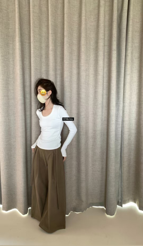 現貨 火爐瘦瘦Tee（多色囤）簡約日常百搭加厚抓絨U領打底衫
