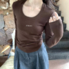 現貨 火爐瘦瘦Tee（多色囤）簡約日常百搭加厚抓絨U領打底衫