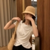AB Chic 小設計感後背鏤空短袖T恤 收腰褶皺顯腰身