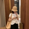 AB Chic 小設計感後背鏤空短袖T恤 收腰褶皺顯腰身