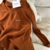現貨 火爐瘦瘦Tee（多色囤）簡約日常百搭加厚抓絨U領打底衫