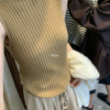 秋上新 現貨 氣質日常百搭紋理感@微高領針織背心
