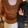 現貨 火爐瘦瘦Tee（多色囤）簡約日常百搭加厚抓絨U領打底衫