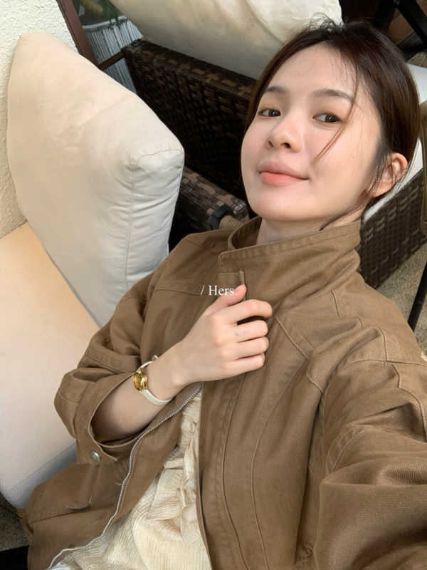 簡約休閒立領工裝夾克#66751